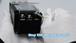 YBX 新型単相フィルター端子台カバー付きプラスチックハウジング EMI/EMC フィルターショーケース