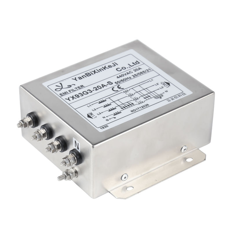 3フェーズ4ワイヤ EMIフィルター 380V/520V