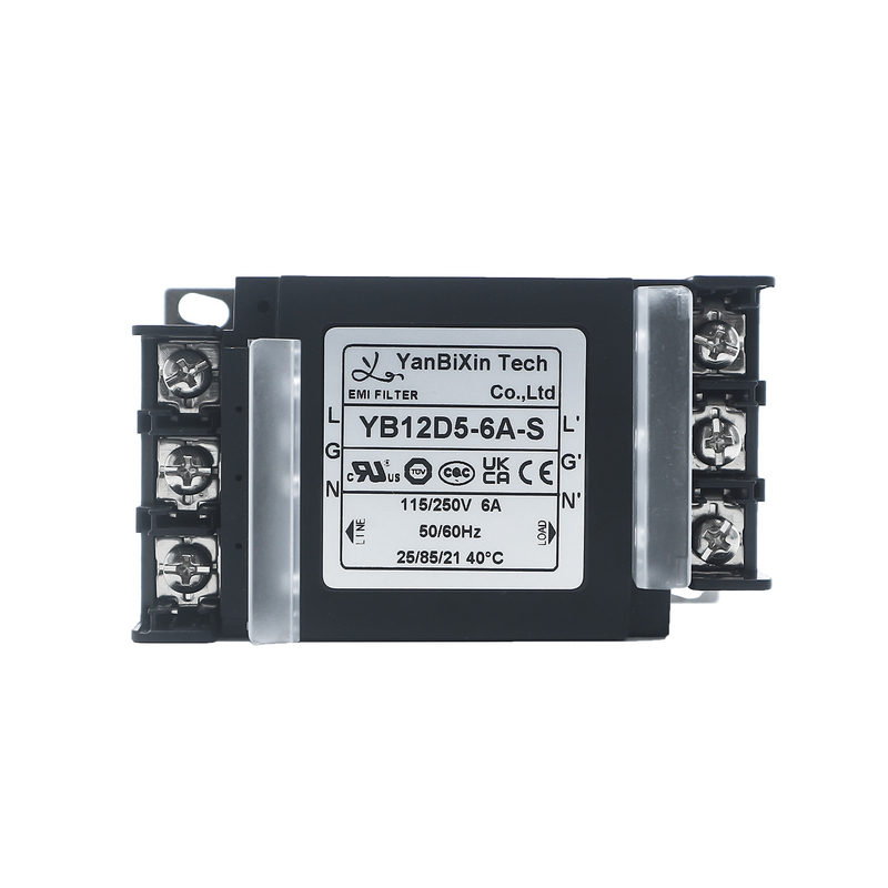 YBX 新型単相フィルター 安全なプラスチックホイス EMI/EMCフィルター 端末ブロックカバー