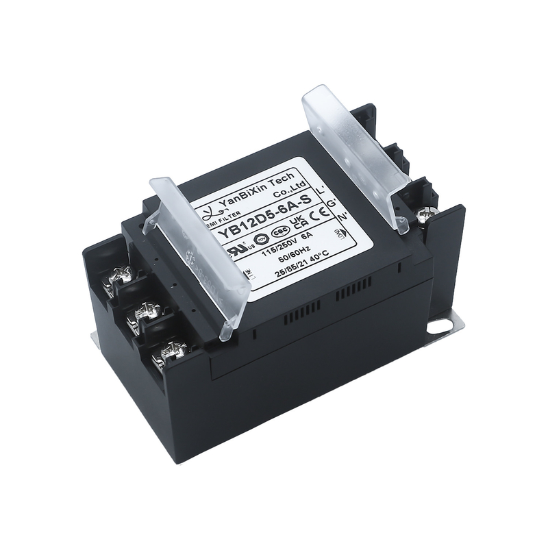 YBX 新型単相フィルター 安全なプラスチックホイス EMI/EMCフィルター 端末ブロックカバー