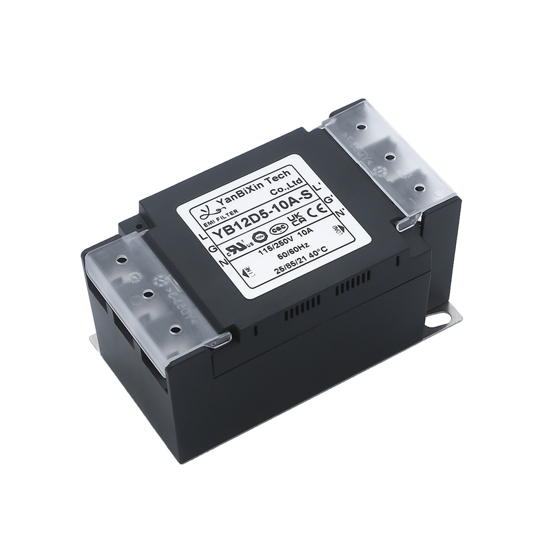 YBX 新型単相フィルター 安全なプラスチックホイス EMI/EMCフィルター 端末ブロックカバー