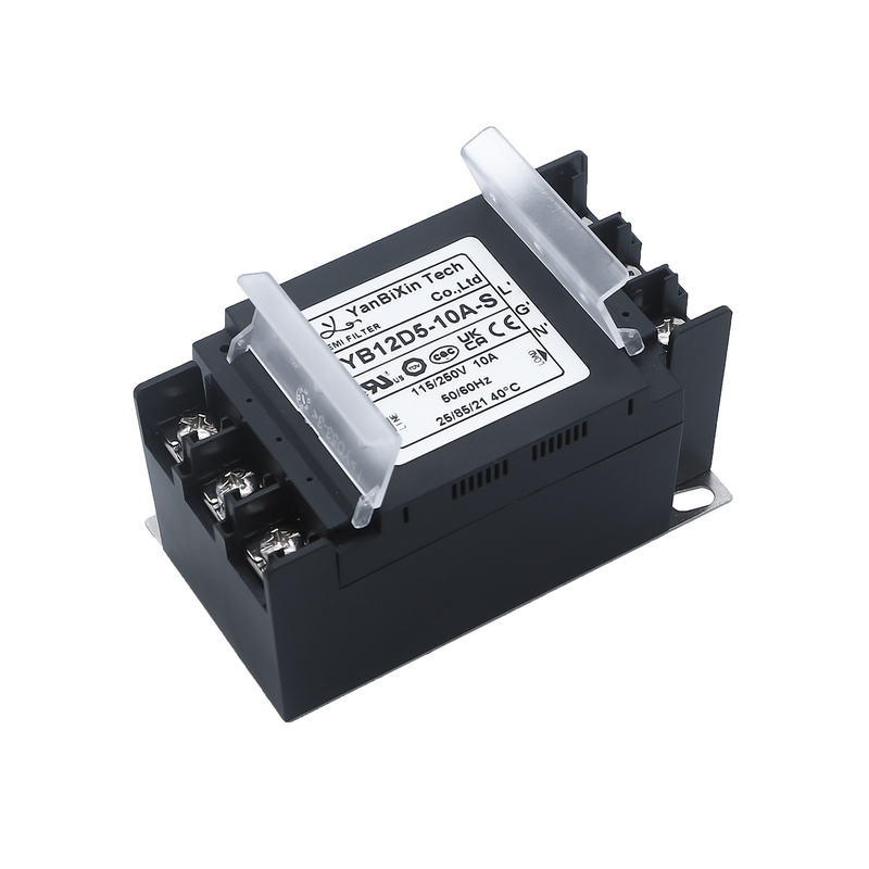 YBX 新型単相フィルター 安全なプラスチックホイス EMI/EMCフィルター 端末ブロックカバー