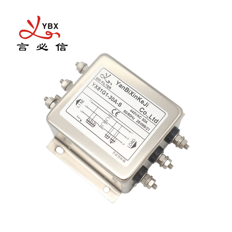 30A 440Vの三相EMIフィルタ インバーター力フィルターは出力をボルトで固定する