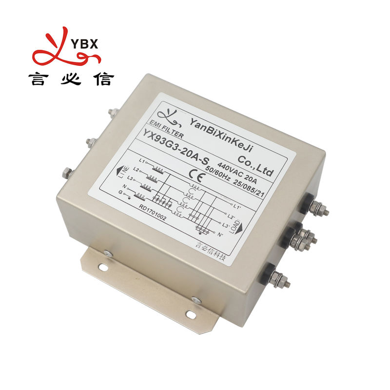 YX93G3 20Aは3段階の軍装置のためのEMI力フィルターをEMIフィルタ