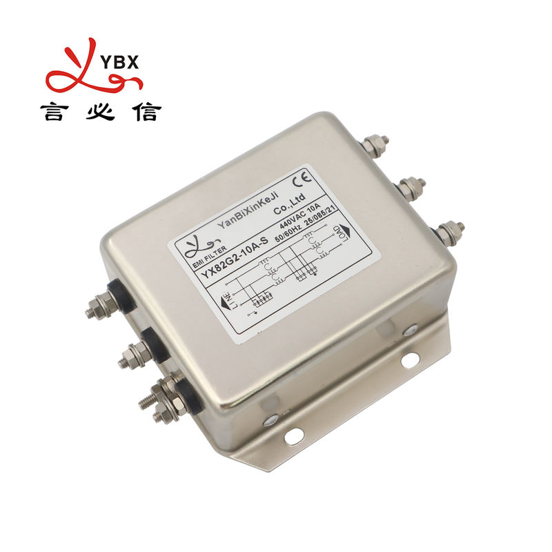 YX82G2 3段階のEMIフィルタはオートメーション装置のための出力電力フィルターをボルトで固定した
