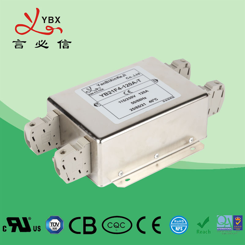 120V 30A 250VACの交流電力のノイズ・フィルタ/ACラインEMIフィルタの金属の箱