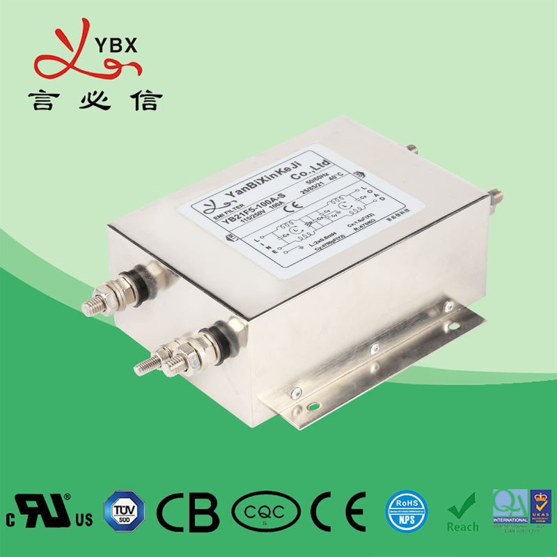 120V 30A 250VACの交流電力のノイズ・フィルタ/ACラインEMIフィルタの金属の箱