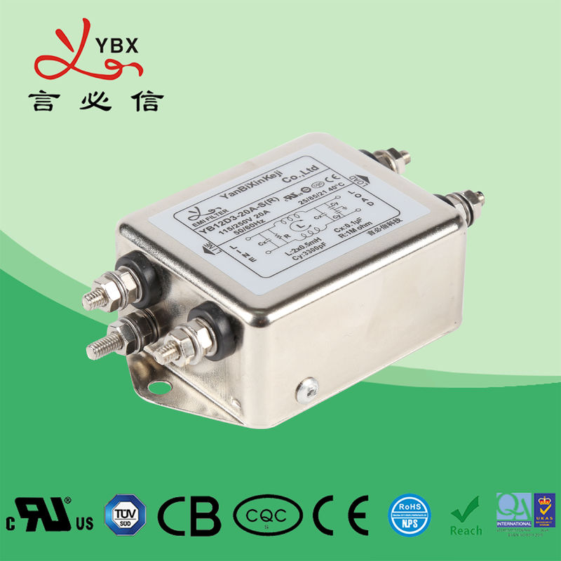 低域3AワイヤーAC RFI電力線フィルター120V 250Vはサービスをカスタマイズしました