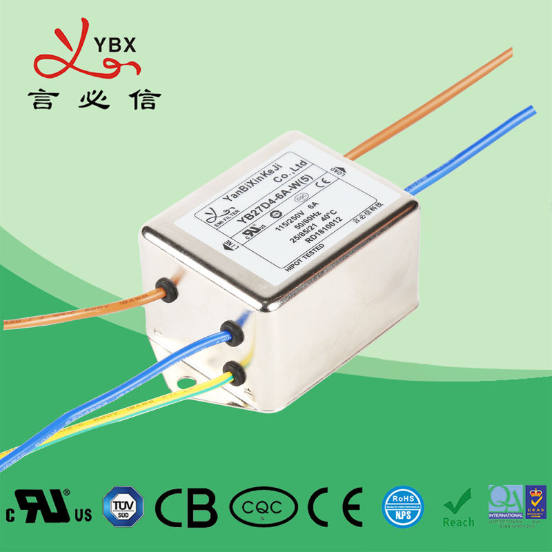 低域3AワイヤーAC RFI電力線フィルター120V 250Vはサービスをカスタマイズしました