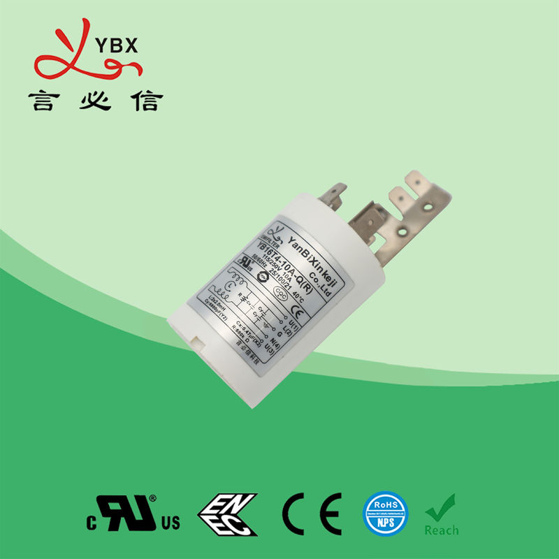 Yanbixin 250V 16Aの白い家庭用電化製品のためのプラスチック電源のノイズ・フィルタ