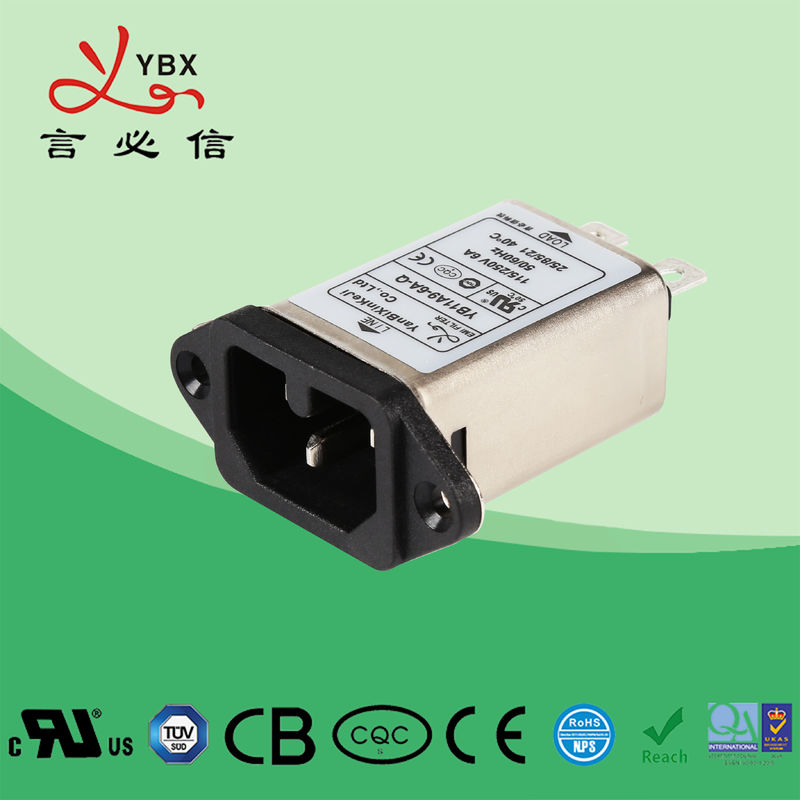Yanbixinの電子10AインラインEMIフィルタ/洗濯機EMI AC RFIフィルター